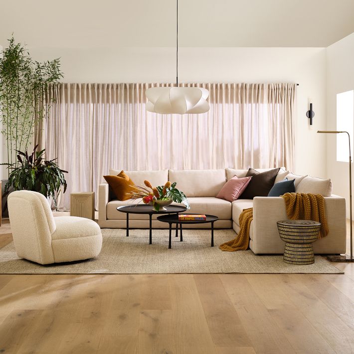 Luxe Silk Contemporary Pendant Light-Neutral Decor