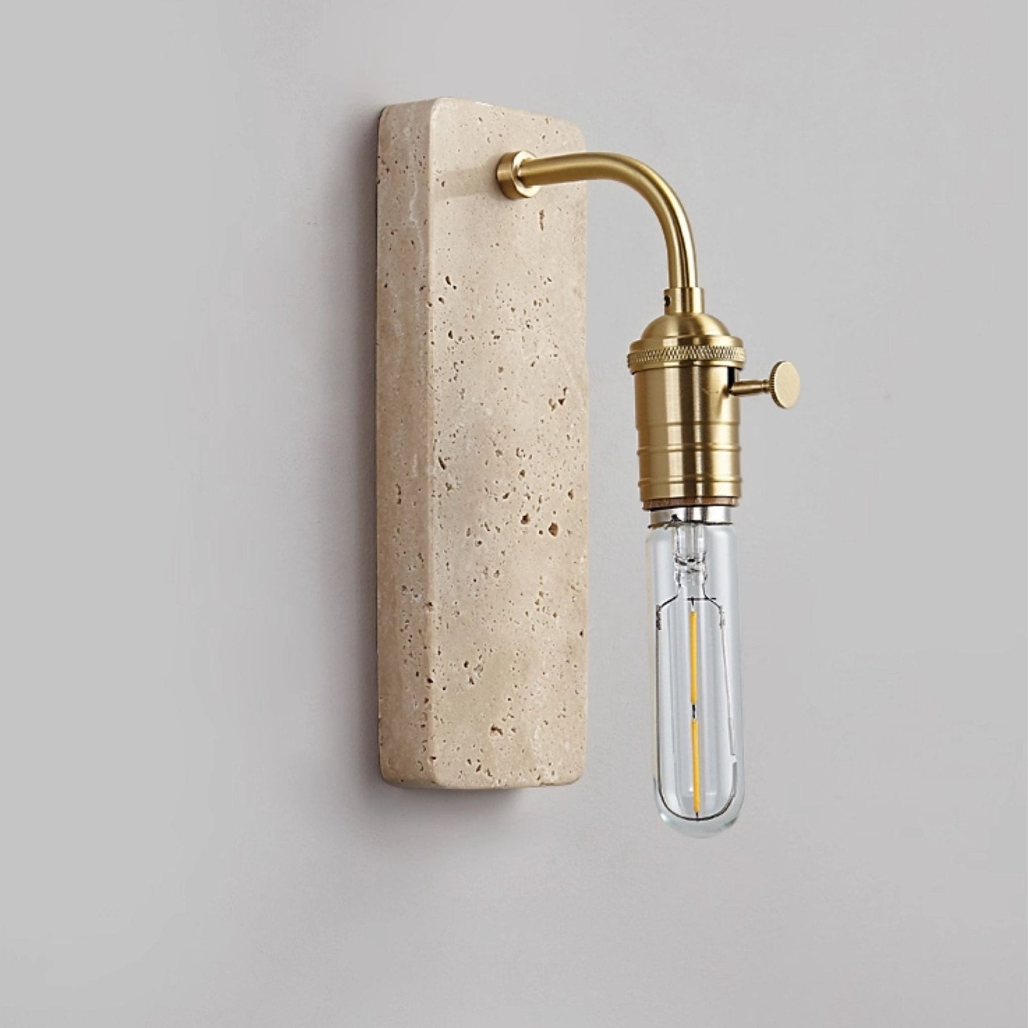 Industrial Stone Sconce-Neutral Decor