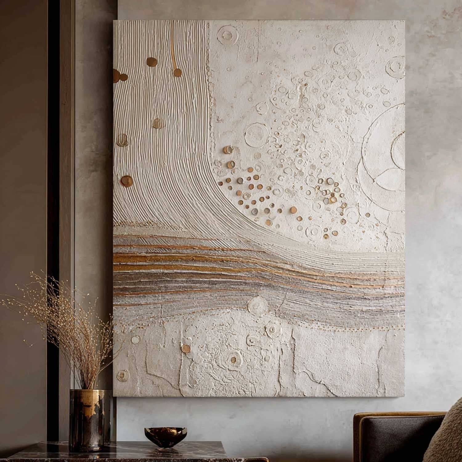 Wall Art Bohemian Wall Art Rustic Abstract - Neutralighting