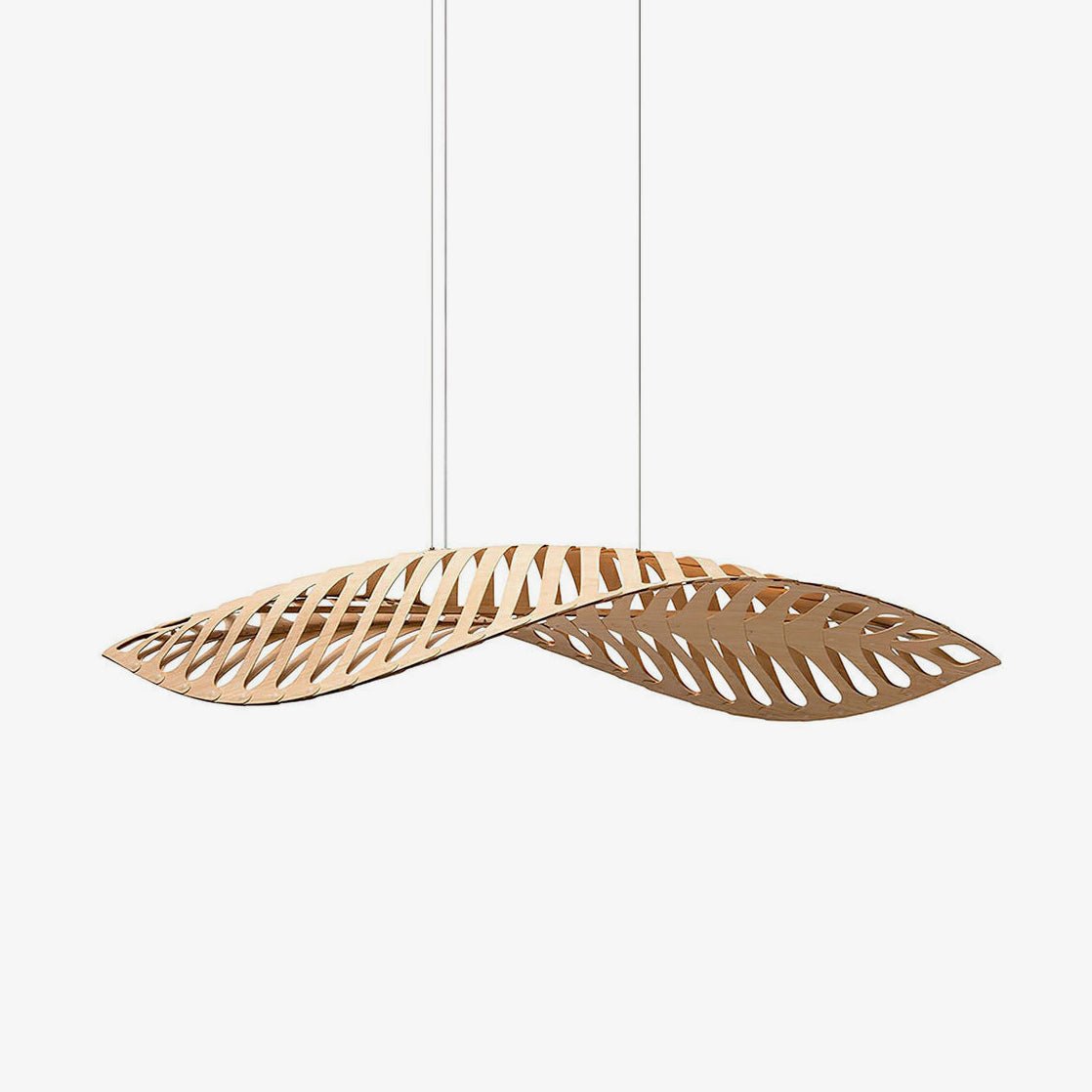 Veliren Leaf Wood Pendant Light-Neutral Decor