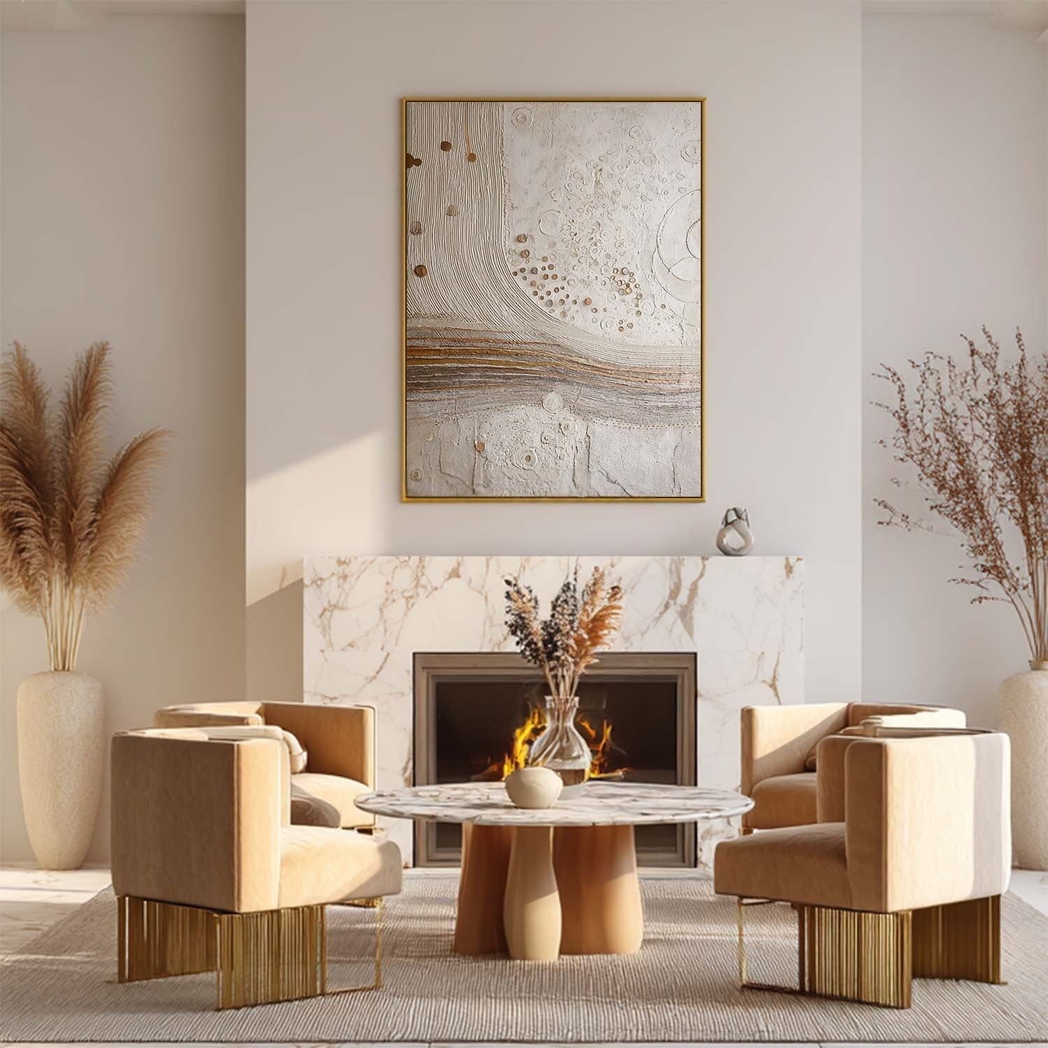 Wall Art Bohemian Wall Art Rustic Abstract - Neutralighting