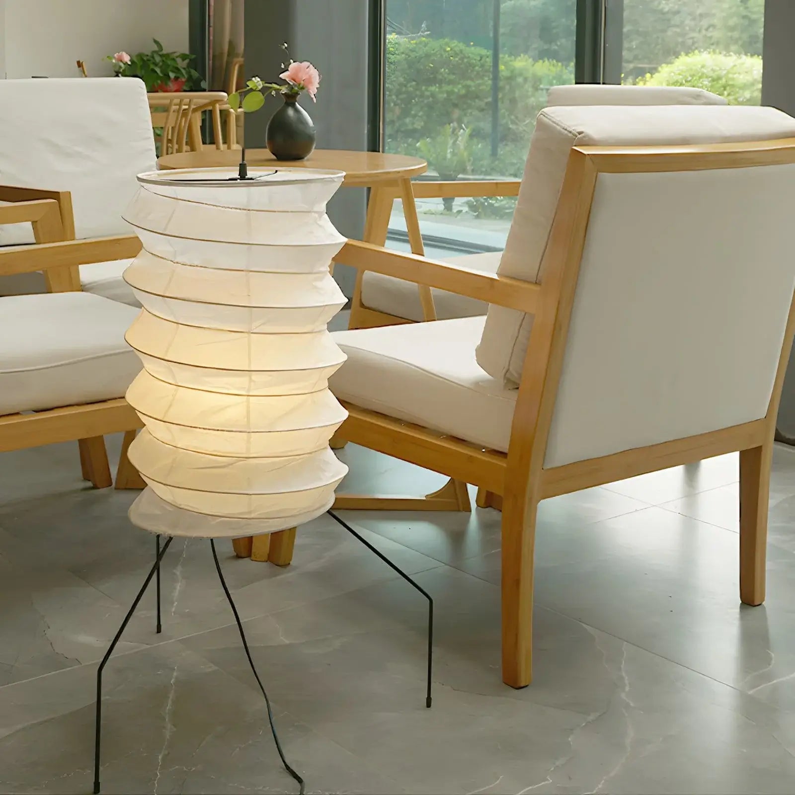 Felrn Minimalist Rice Paper Floor Lamp-Neutral Decor