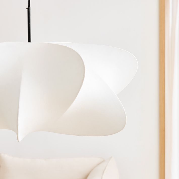 Luxe Silk Contemporary Pendant Light-Neutral Decor