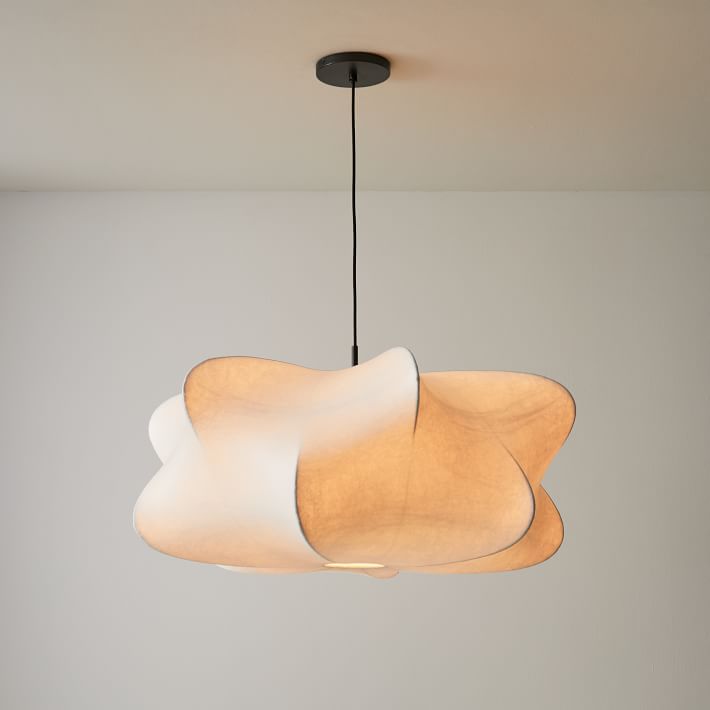 Luxe Silk Contemporary Pendant Light-Neutral Decor