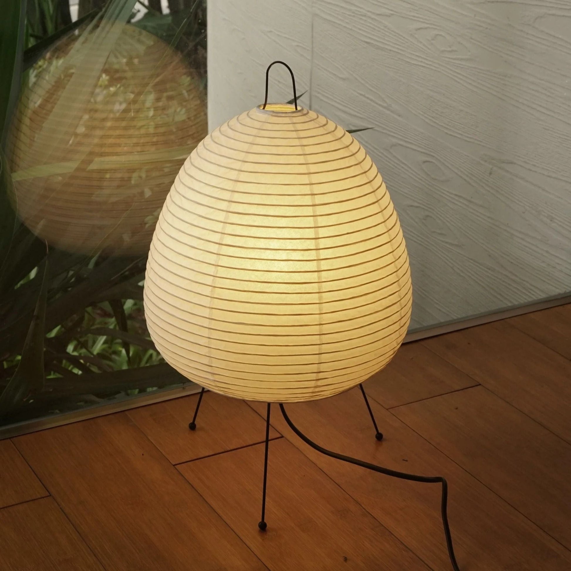 Tranquilux Paper Japanese-Inspired Table Lamp-Neutral Decor