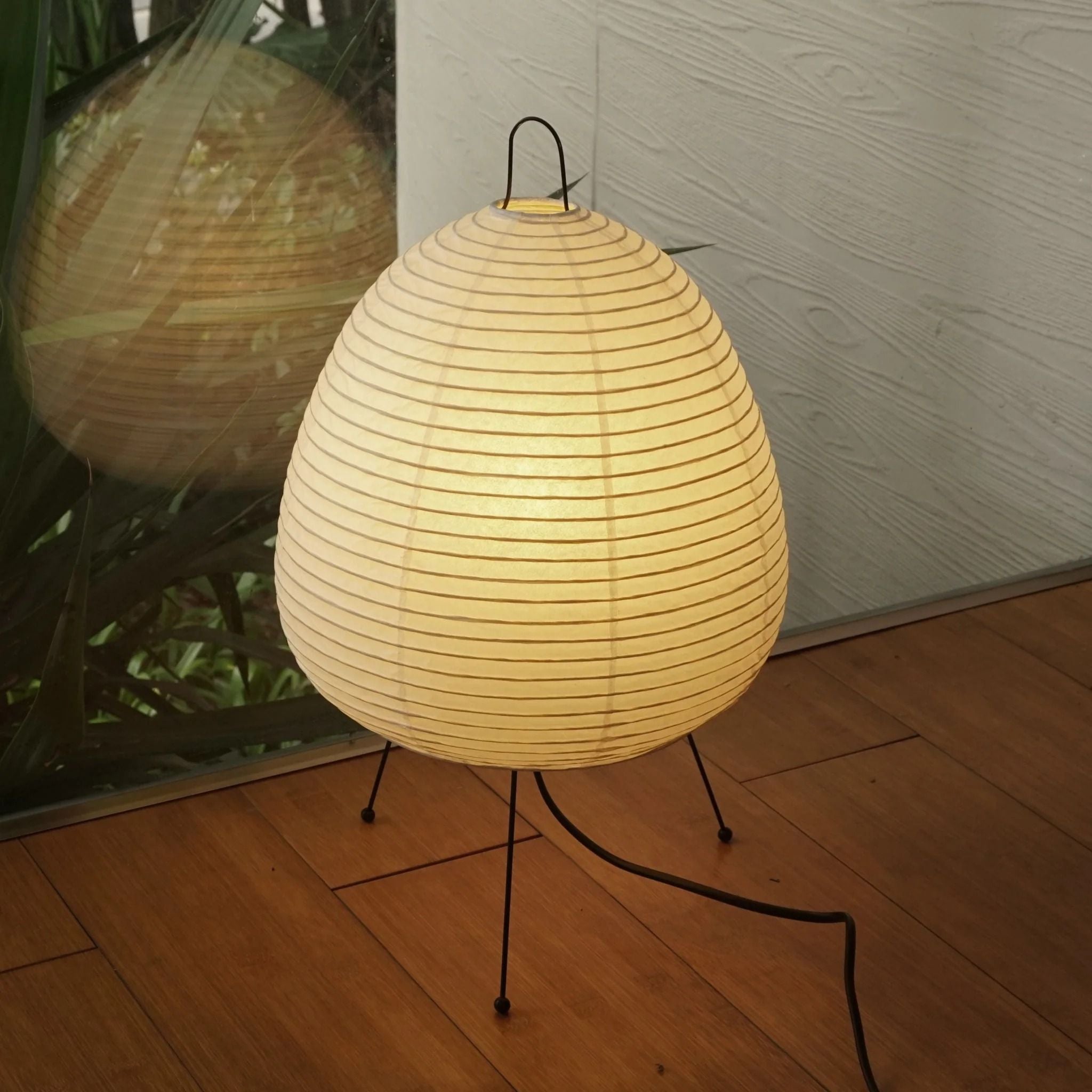 Tranquilux Paper Japanese-Inspired Table Lamp-Neutral Decor