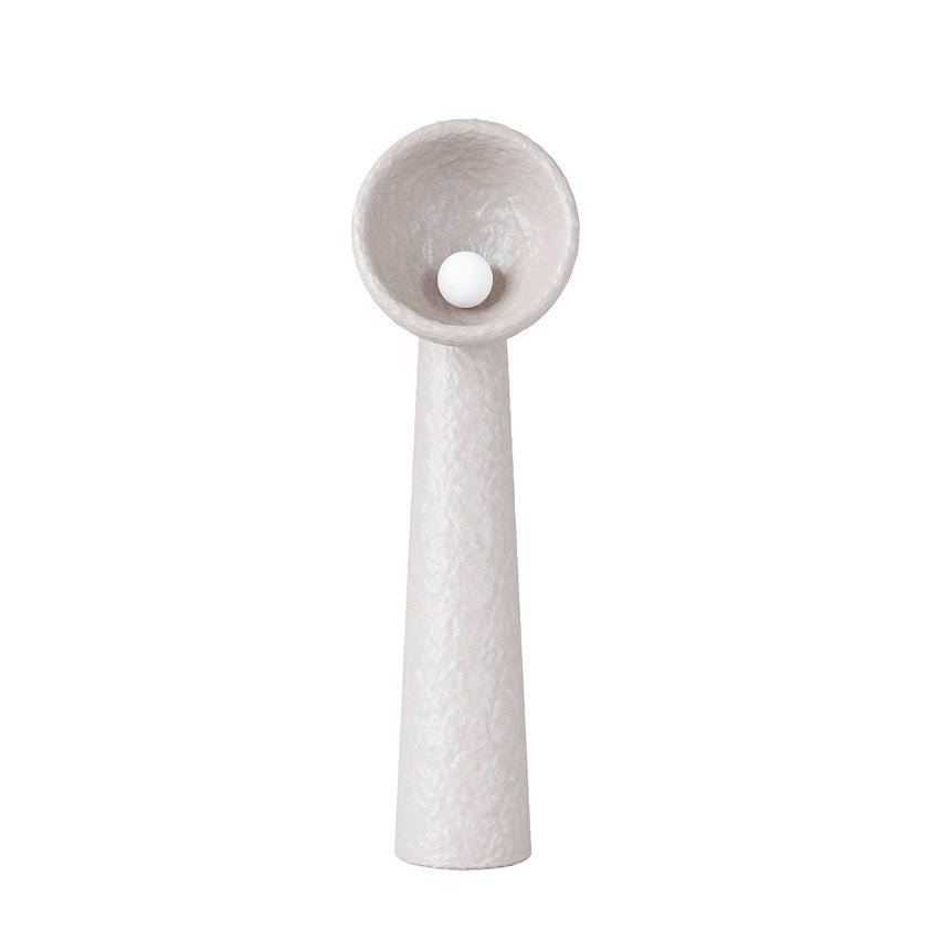 Ernionis Textured Ceramic Floor Lamp-Neutral Decor