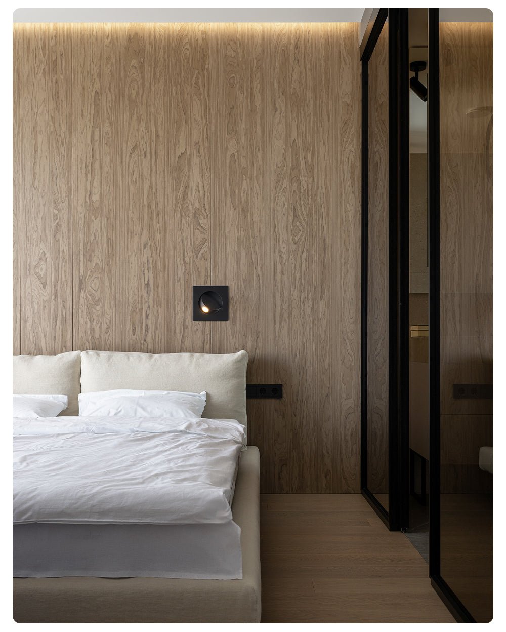 Minimalist Recessed Rotatable Sconce-Neutral Decor