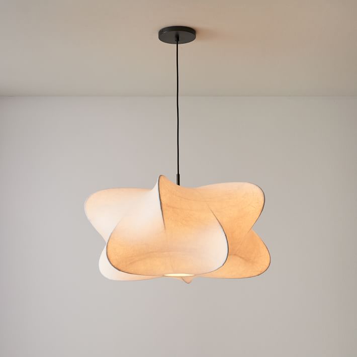 Luxe Silk Contemporary Pendant Light-Neutral Decor
