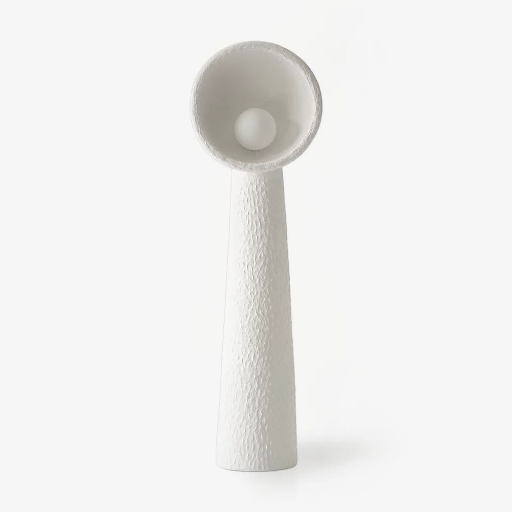 Ernionis Textured Ceramic Floor Lamp-Neutral Decor