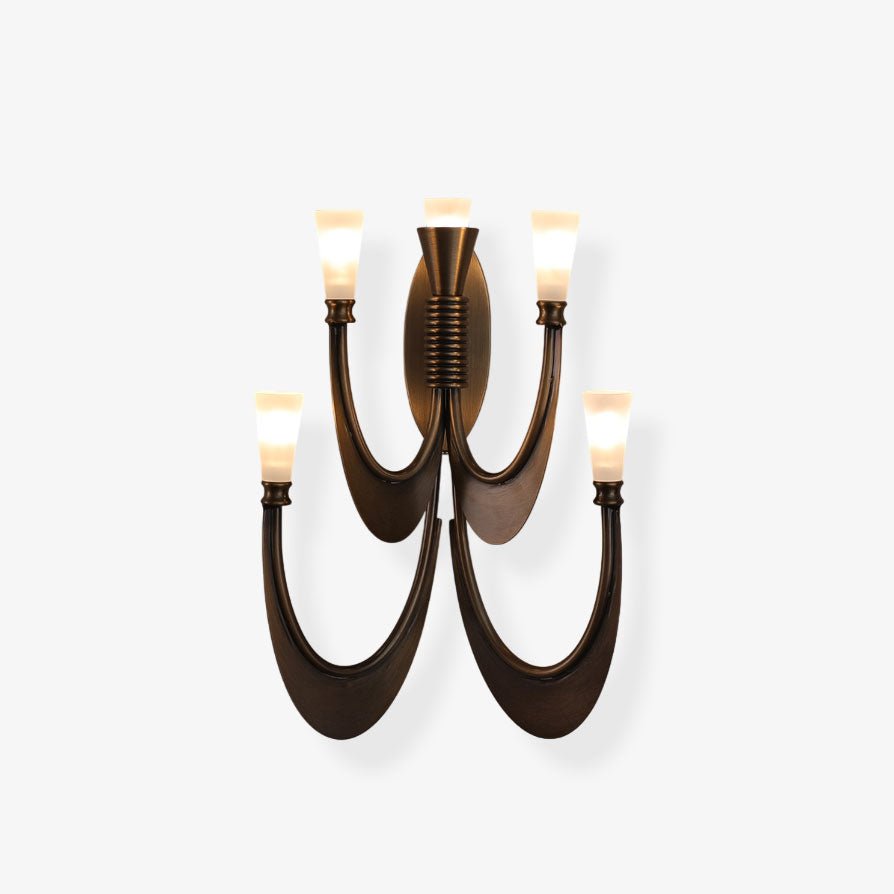 Metropolis Grand Alabaster Sconce-Neutral Decor