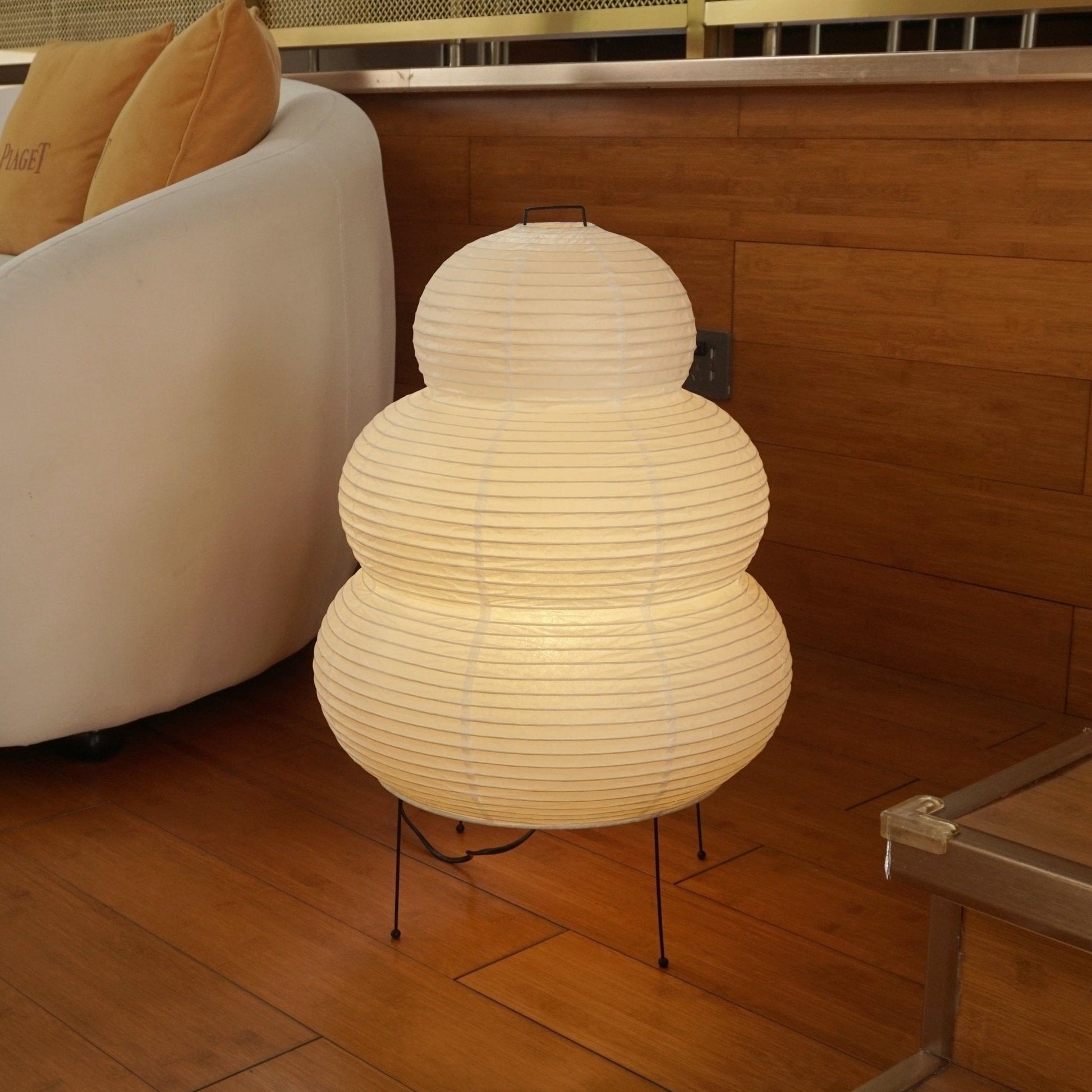 Tranquilux Paper Japanese-Inspired Table Lamp-Neutral Decor