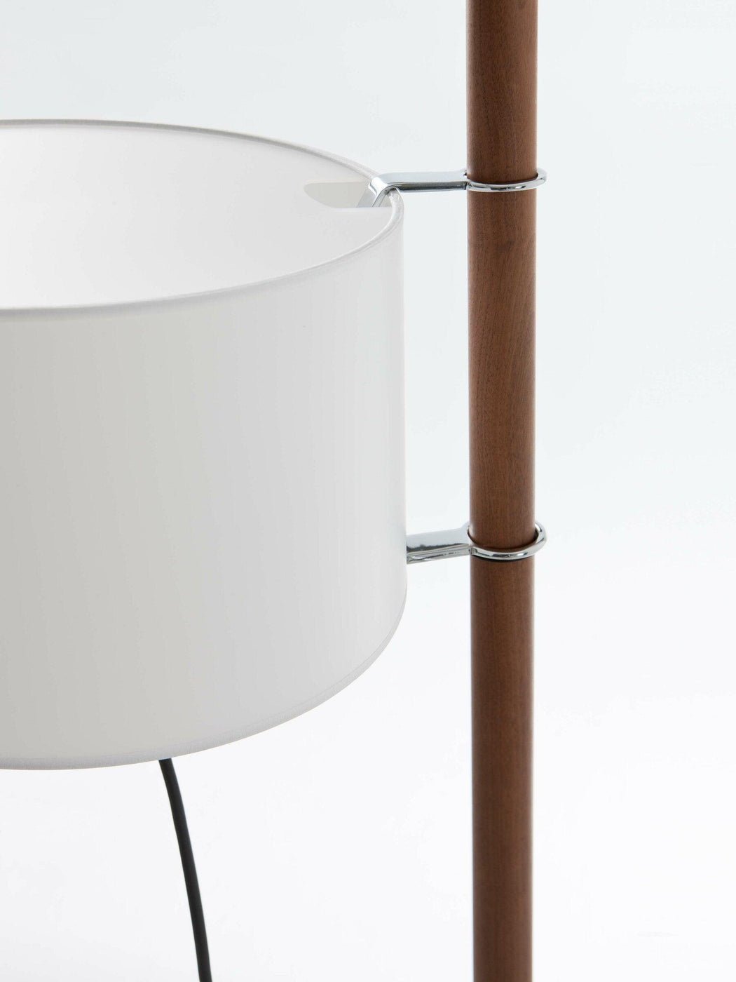 Jex Wood Fabric Floor Lamp-Neutral Decor