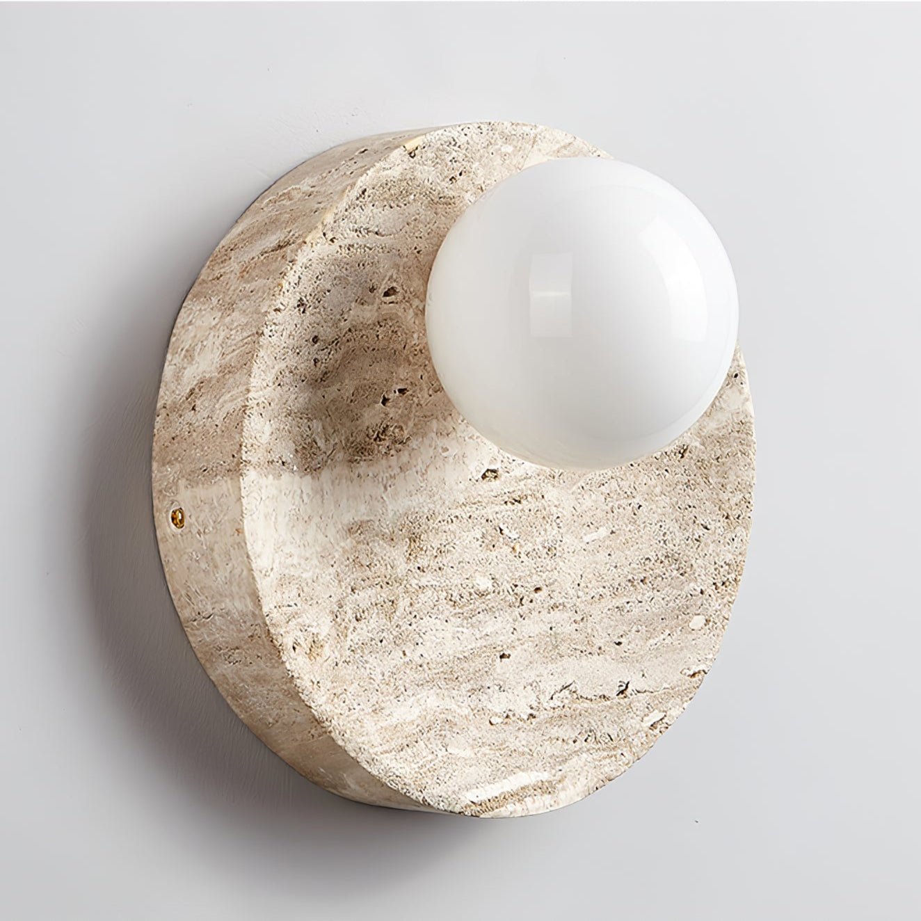 Kivros Travertine Sconce-Neutral Decor