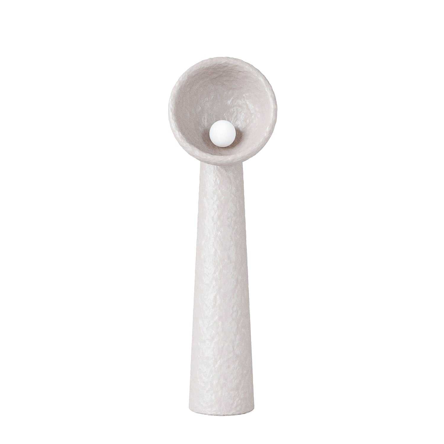 Ernionis Textured Ceramic Floor Lamp-Neutral Decor