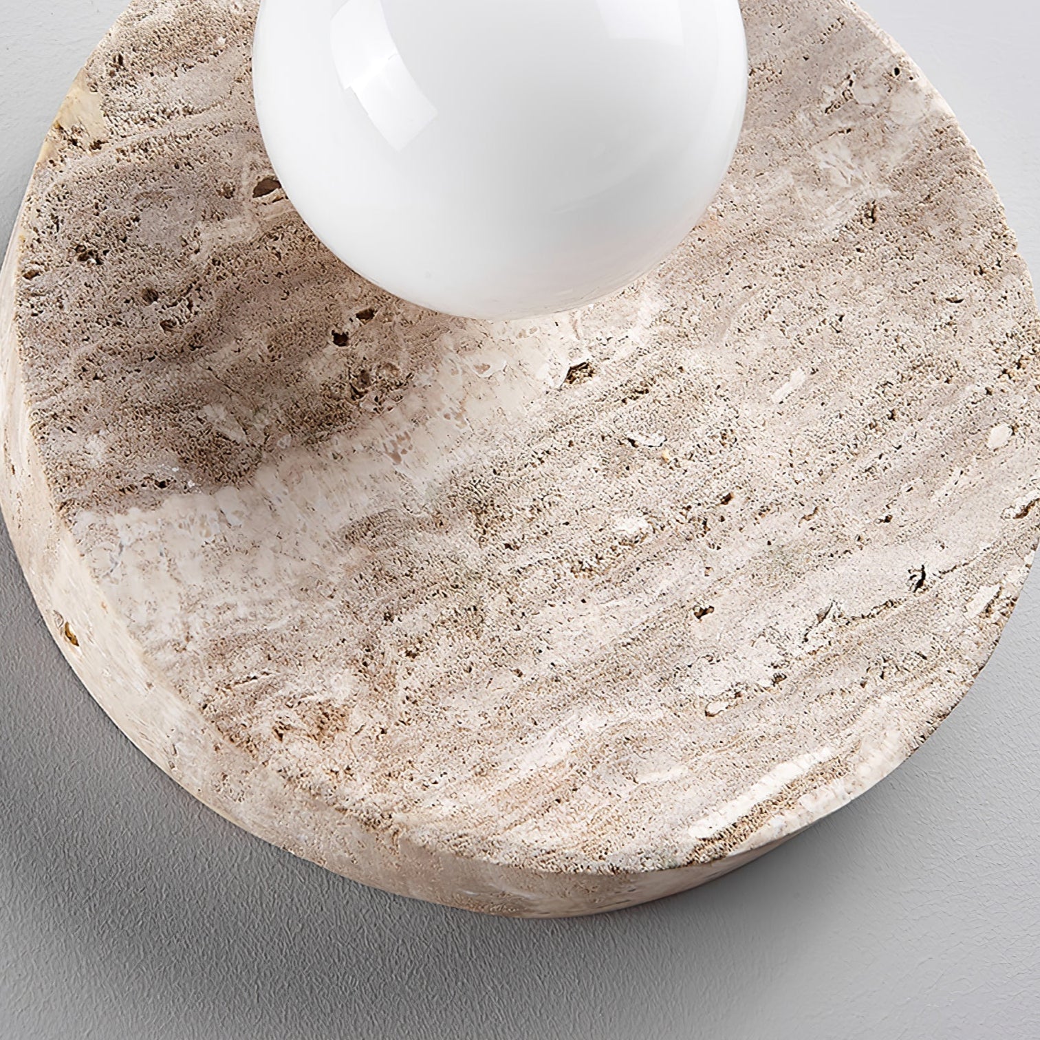 Kivros Travertine Sconce-Neutral Decor