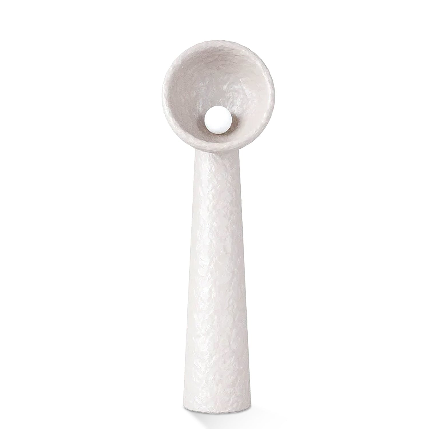 Ernionis Textured Ceramic Floor Lamp-Neutral Decor