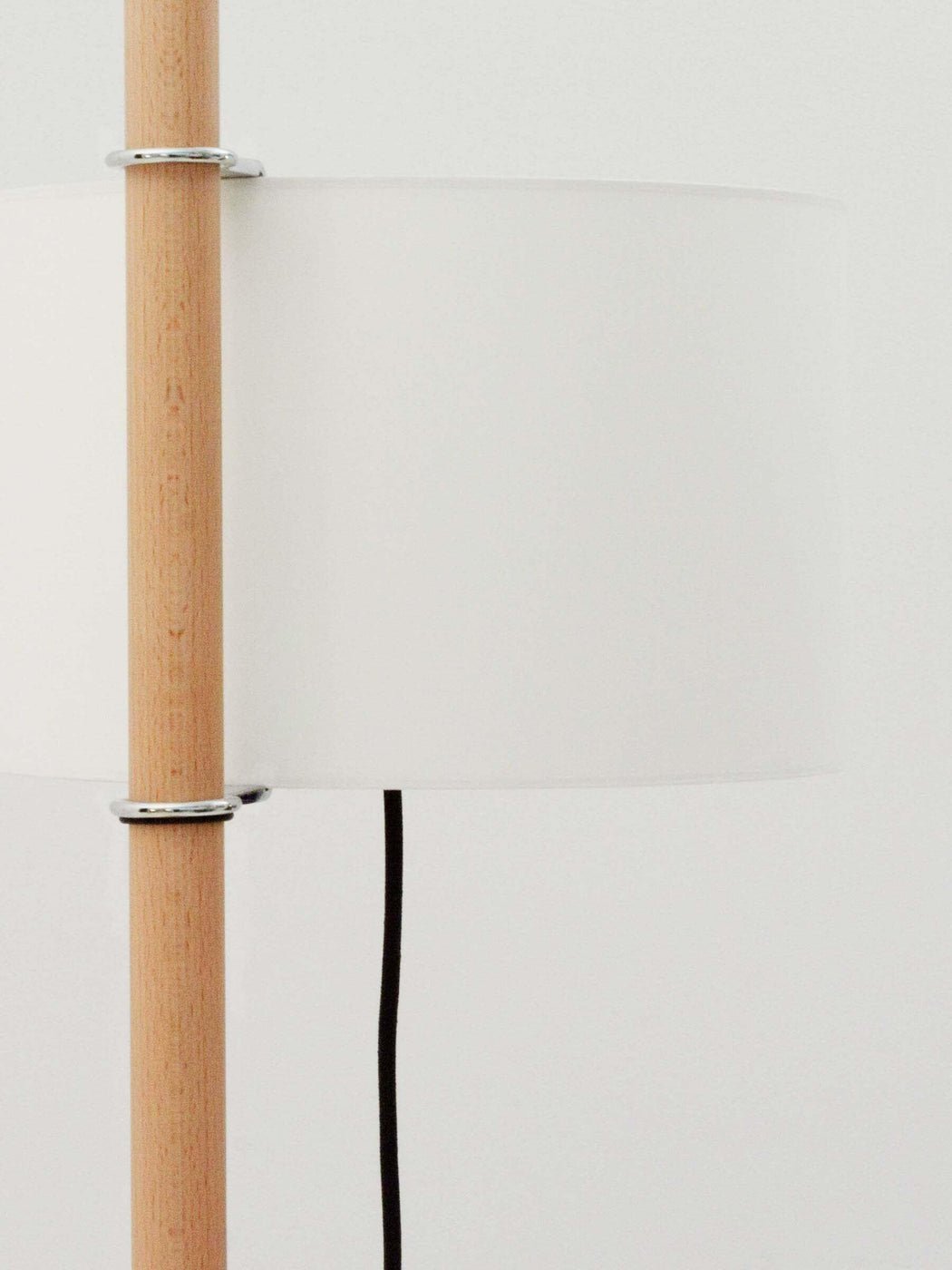 Jex Wood Fabric Floor Lamp-Neutral Decor