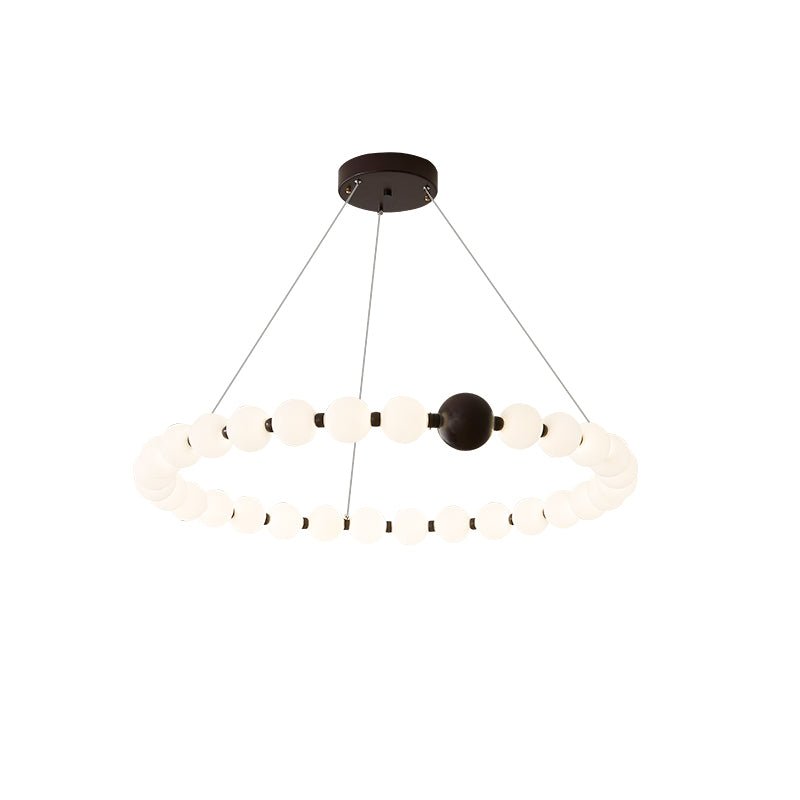 June Bead Ring Chandelier-Neutral Decor