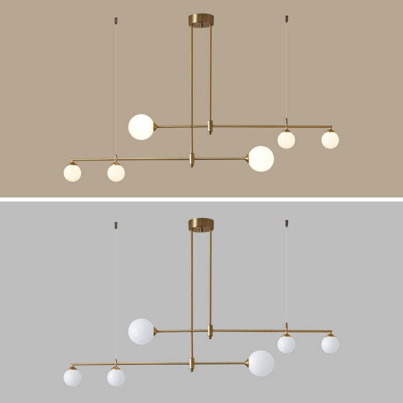 Valentina Modern Golden Bubble Copper Pendant Light - Neutral Decor
