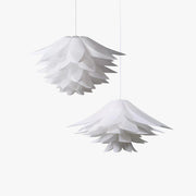 Arisha Nordic Minimalist Lotus Pendant Light, Metal/PVC, White - Neutral Decor