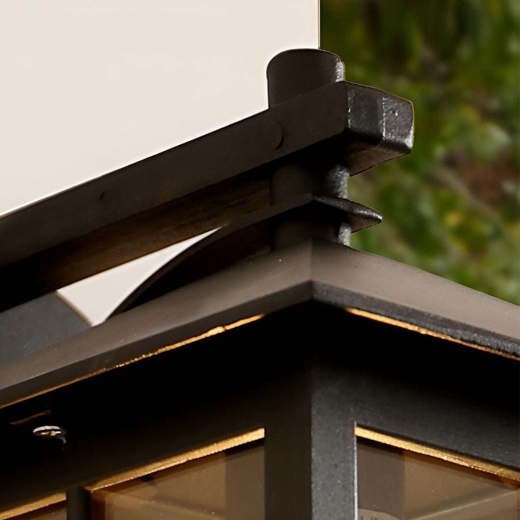 Maia Antique Modern Glass Outdoor Wall Sconce Light