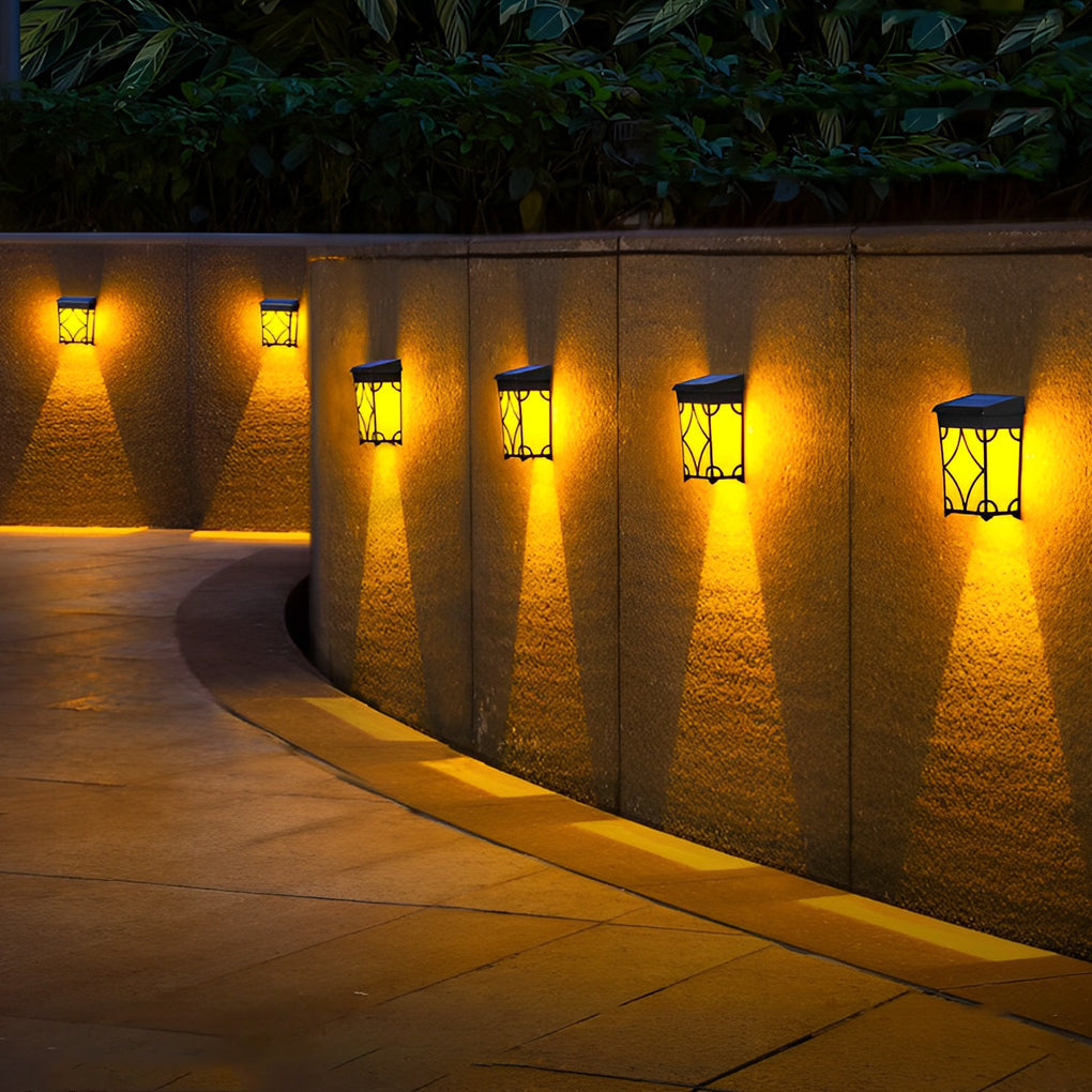 White LED RGB Intelligent Sensor ABS Outdoor Wall Lights