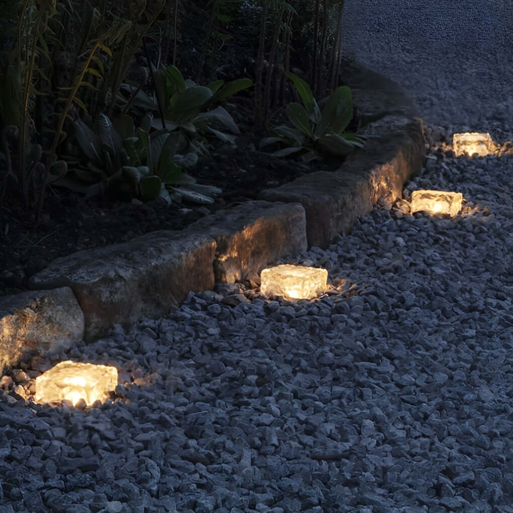 Maglene Ice Cube Colorful Modern  Crystal Outdoor Step Lights