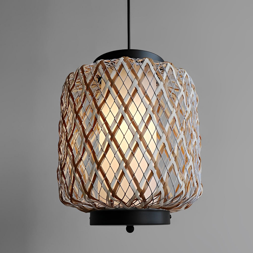 Orvee Rustic Modern Rattan Outdoor Pendants Lights