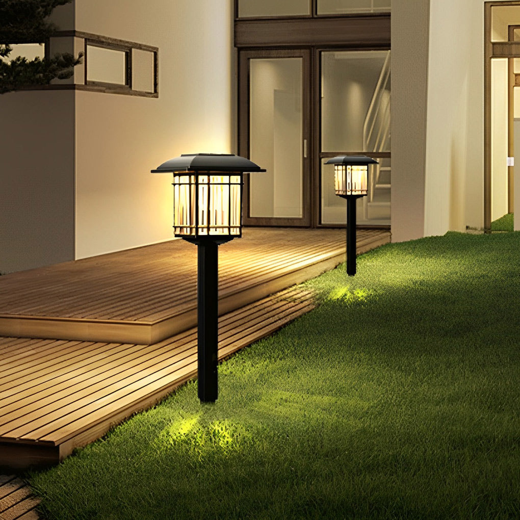 Ridley Vintage-Modern Square ABS Outdoor Lawn Lights