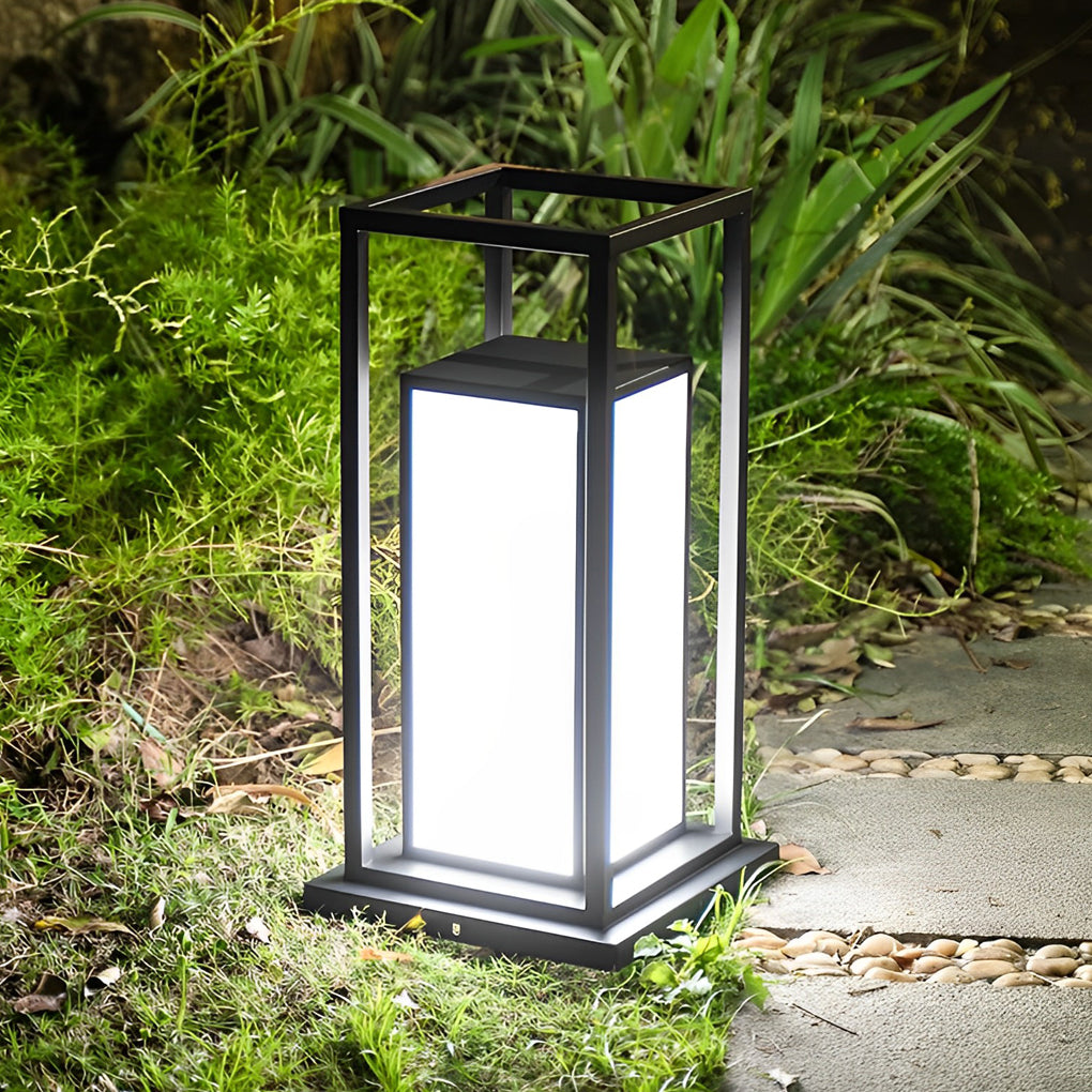 Belinda LED Modern Outdoor Fence Post Pillar Lamp