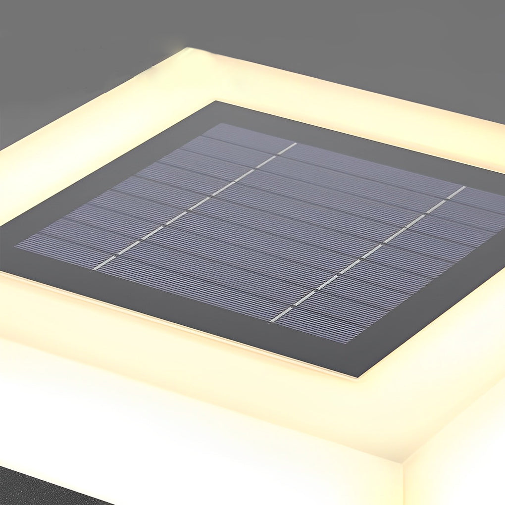 Jeanne Minimalist LED Modern Steel Outdoor Post Caps Lights