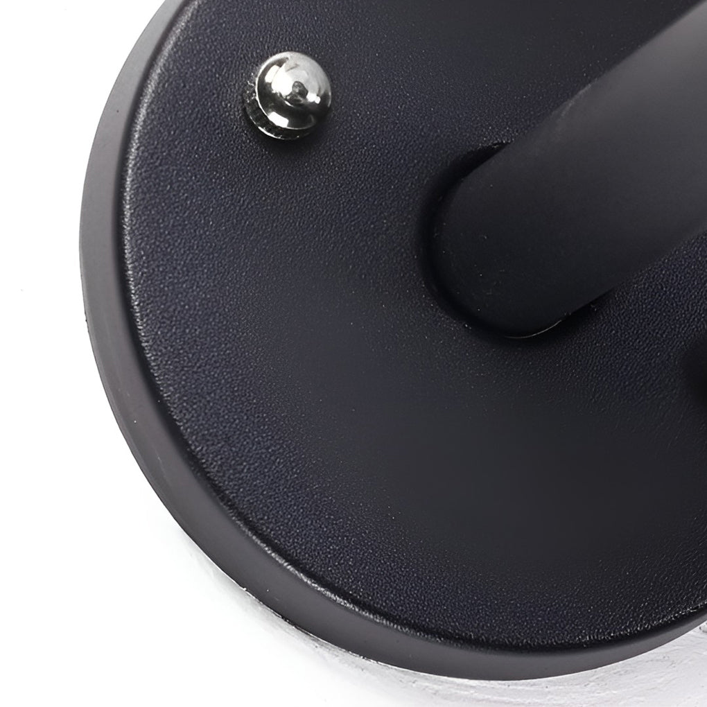 Silver Round LED Modern Outdoor Wall Lamp