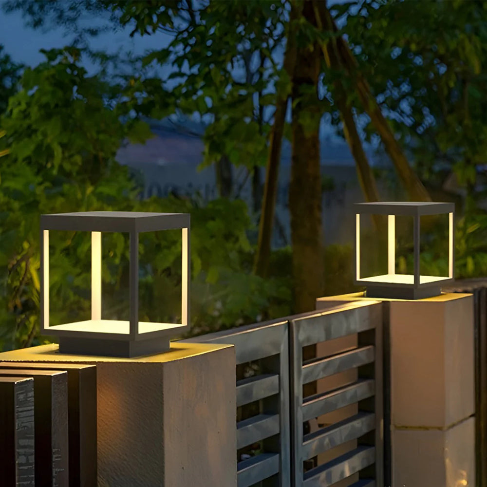 Ferra Contemporary Solar Rechargeable Outdoor Floor Lamp - Neutral Decor