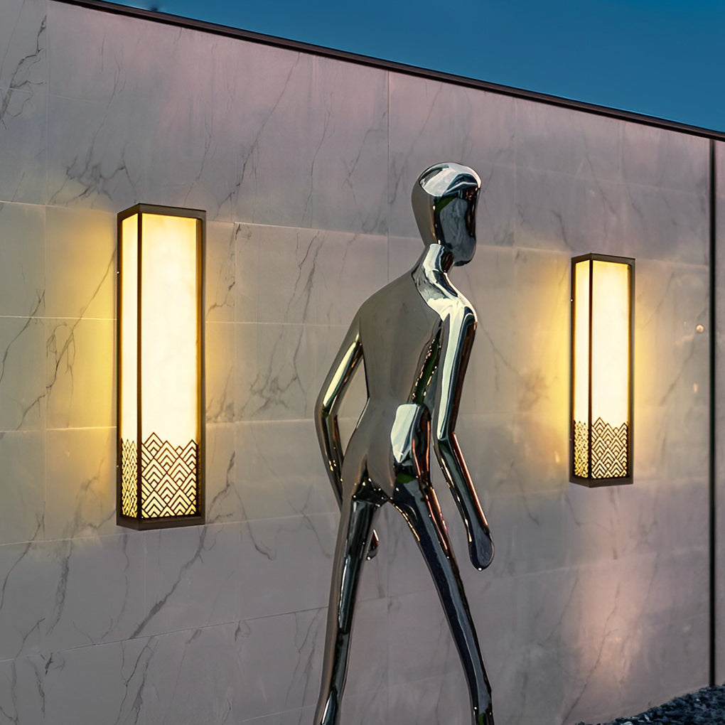 Eaglye Vintage Brown Stainless Steel Exterior Wall Lamp