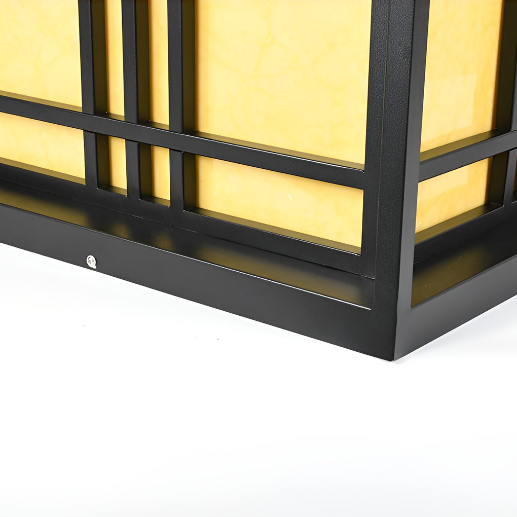 Sherman Retro LED Modern Marble Outdoor Post Caps Lights