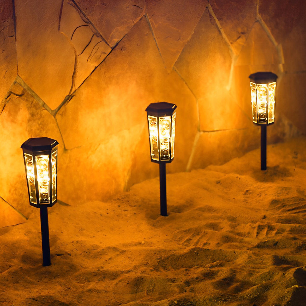 Beaice Hexagonal LED String ABS Outdoor Lawn Lights