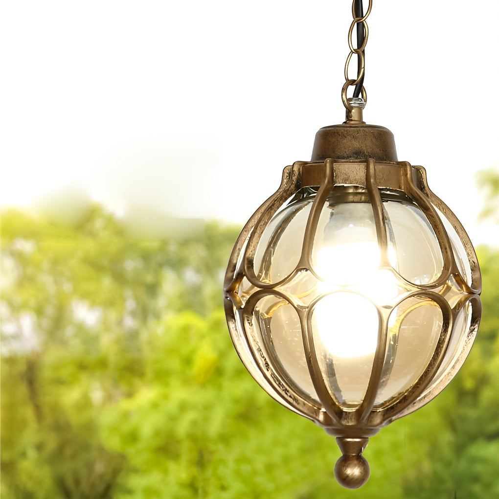 Dominic Ball American Glass Outdoor Chandelier Light