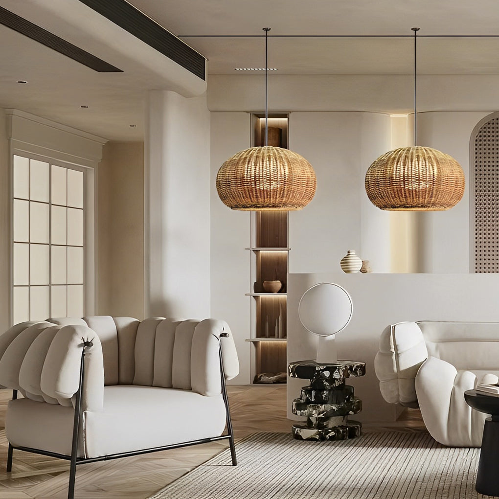 Jarvis Lantern Shaped Modern Rattan Outdoor Wall Lamp