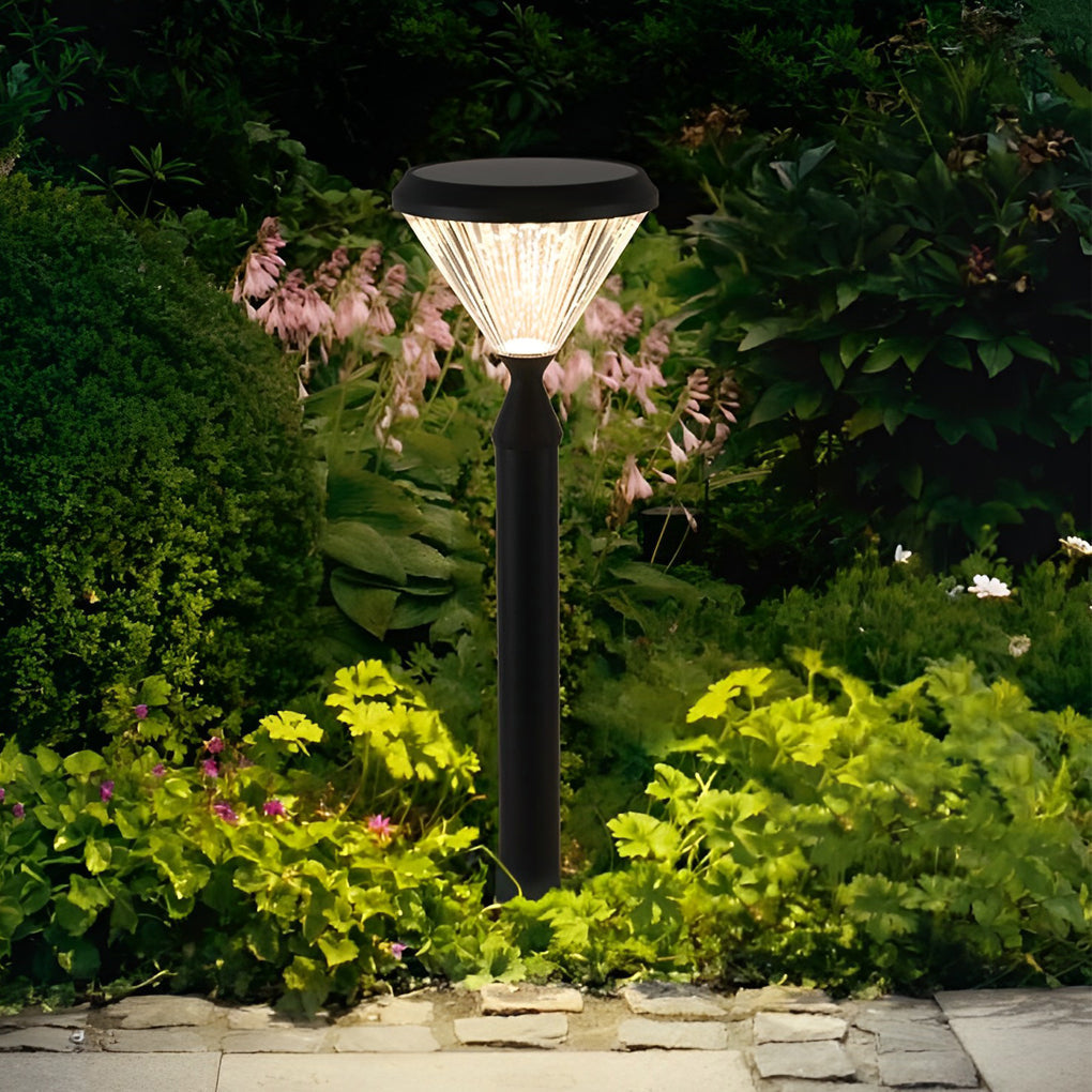 Odette Round Solar LED Lampshade Outdoor Lights