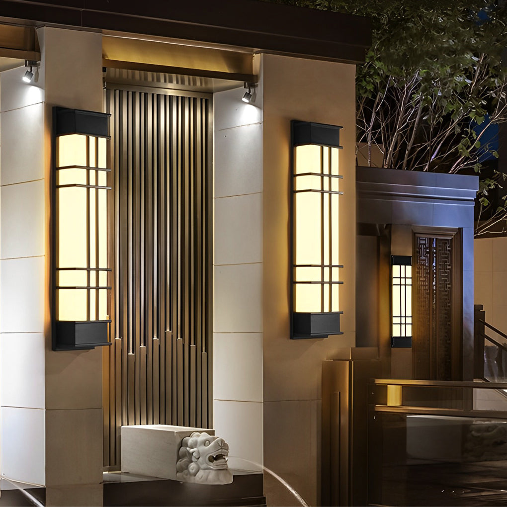 Loisa Retro Rectangular LED Traditional Outdoor Wall Lamp