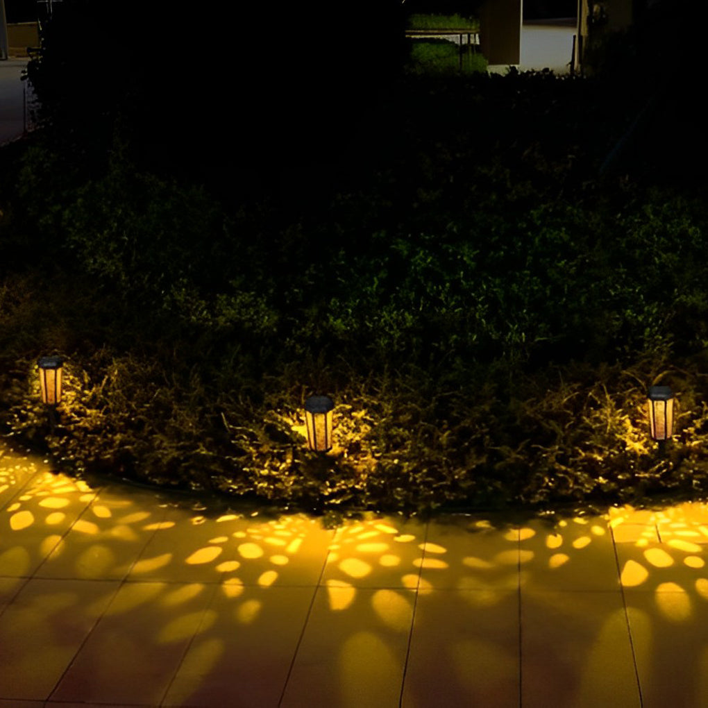 Iagin Hexagon Hollow Landscape ABS Outdoor Light