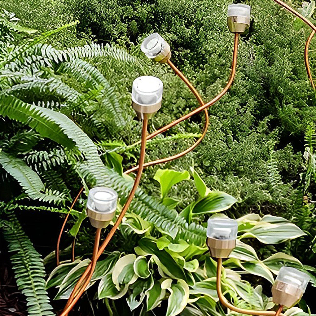 Staree Modern Flower Bud Glass Outdoor Lawn Lights