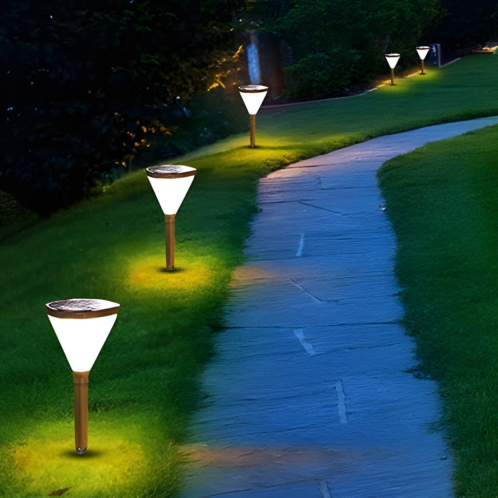 Audrey Eco-Efficient Cone Path Modern Outdoor Light