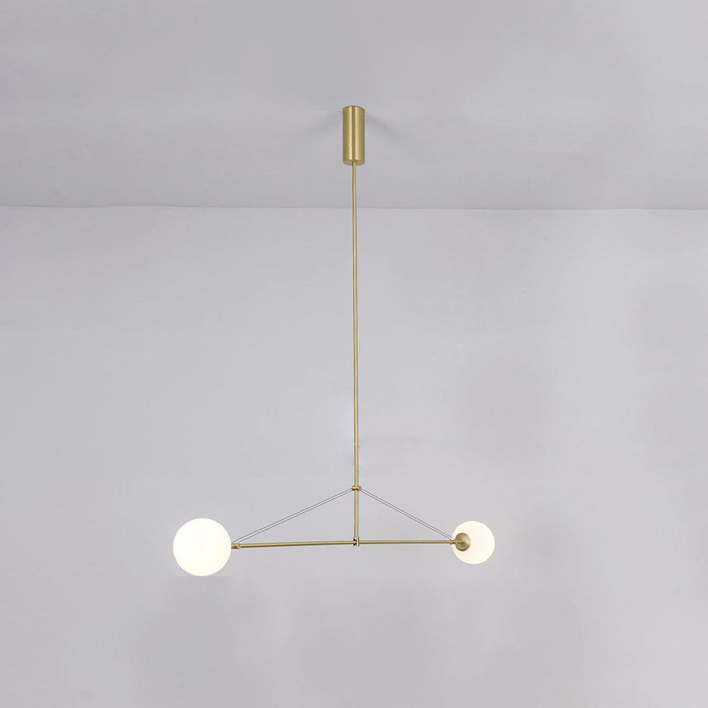 Arisha Minimalist Linear Mobile Pendant Light, Black - Neutral Decor