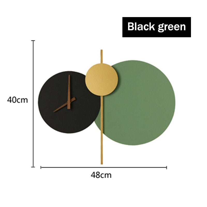 Arisha Modern Clock Metal Painted Wall Light LED Light Bedroom - Neutral Decor