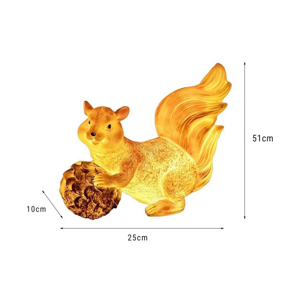 Paulette Squirrel Modern LED Landscape Resin Outdoor Light