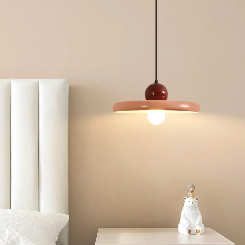 Arisha Modern Decorative LED Pendant Light Pink Metal Living Room - Neutral Decor