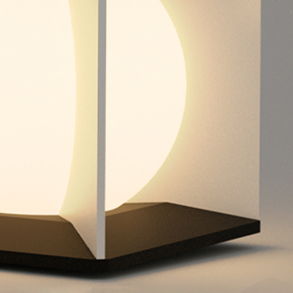 Ray Modern Moon Outdoor Pier-Mount Pillar Light - Neutral Decor
