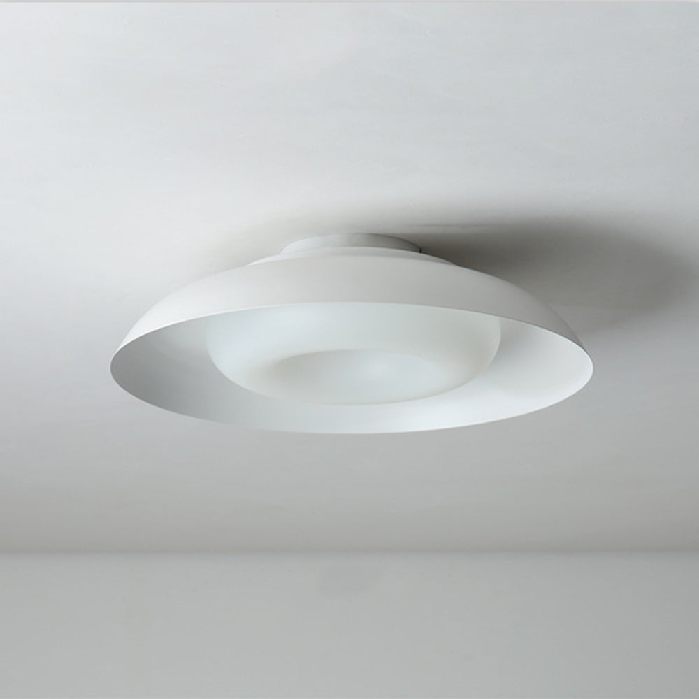 Arisha Nordic Bowl Acrylic Flush Mount Ceiling Light, White - Neutral Decor